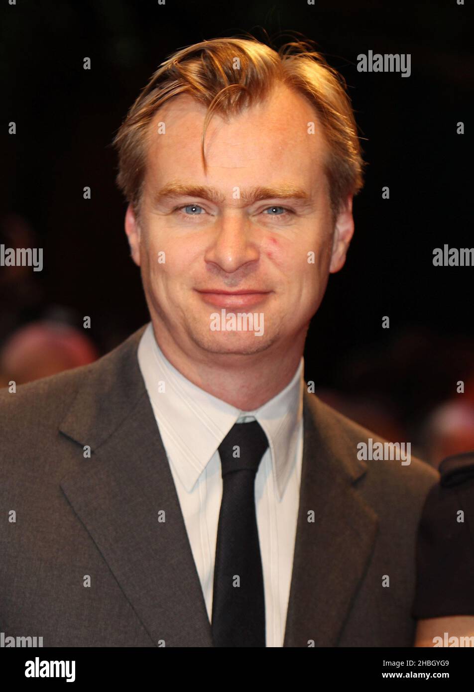Christopher Nolan participe à la première « The Dark Knight Rises » au BFI Imax Theatre, à Waterloo, le 18th juillet 2012. Banque D'Images