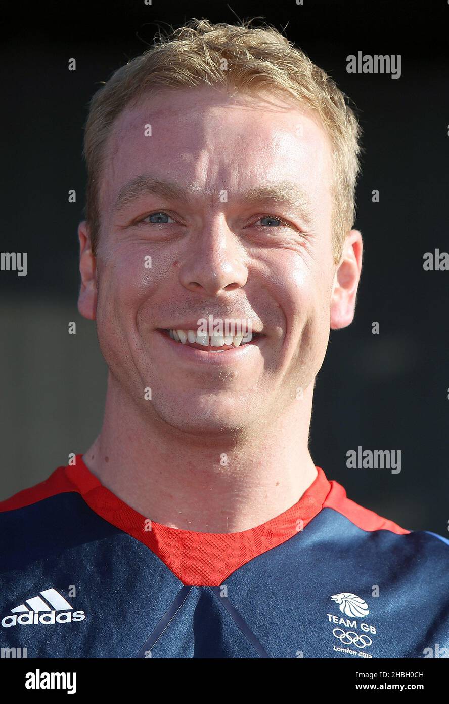 Sir Chris Hoy, deux fois médaillé d'or olympique pour le Sprint de l'équipe masculine de cyclisme et Keirin masculine au concert BT London Live, célébrant les Jeux Olympiques de Londres 2012, Hyde Park dans le centre de Londres. Banque D'Images