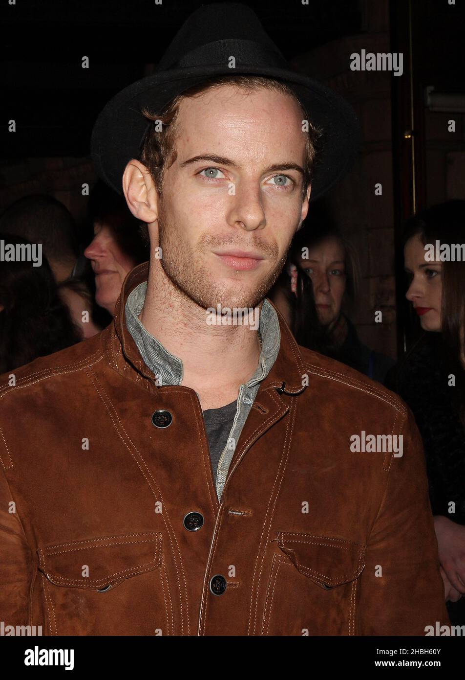 Luke Treadaway assister aux Whatsonstage Awards au Palace Theatre de Londres. Banque D'Images