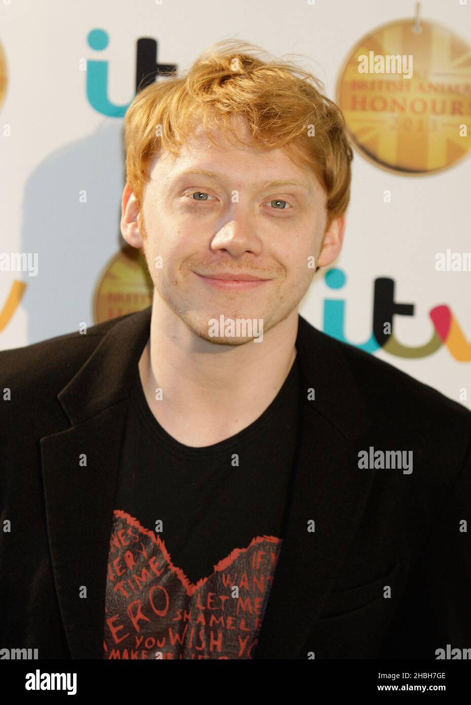 Rupert Grint a assisté aux British Animal Honors Awards 2013 à Elstree, Hertfordshire. Banque D'Images