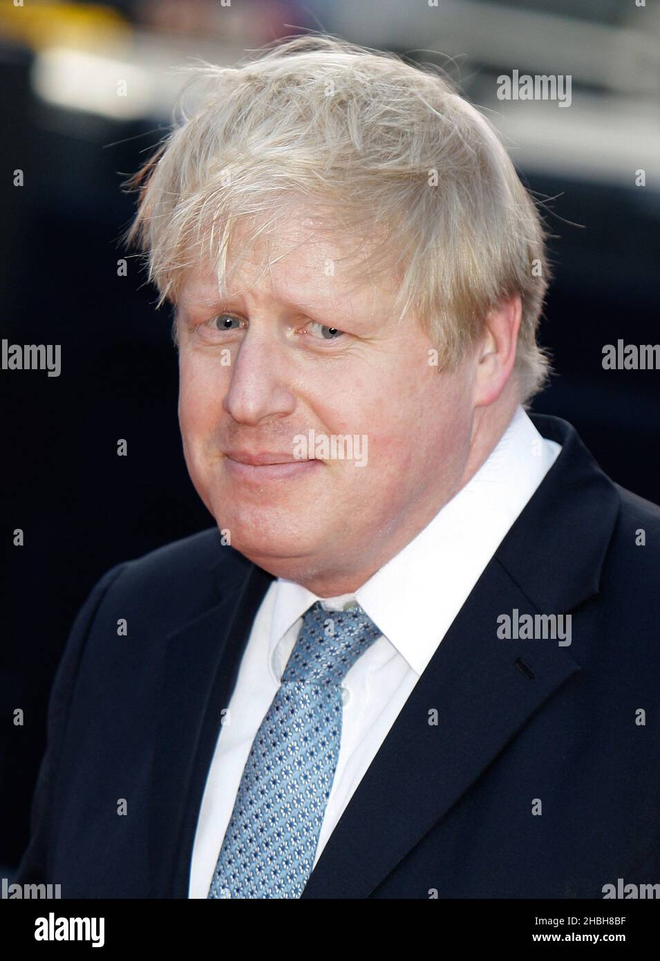 Le maire Boris Johnson assiste aux arrivées des BT Sports Industry Awards à Battersea Evolution à Londres. Banque D'Images
