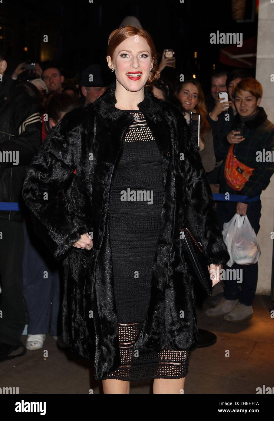 Rosalie Craig assiste aux Prix Whatsonstage.com au Prince of Wales Theatre, dans le centre de Londres. Banque D'Images