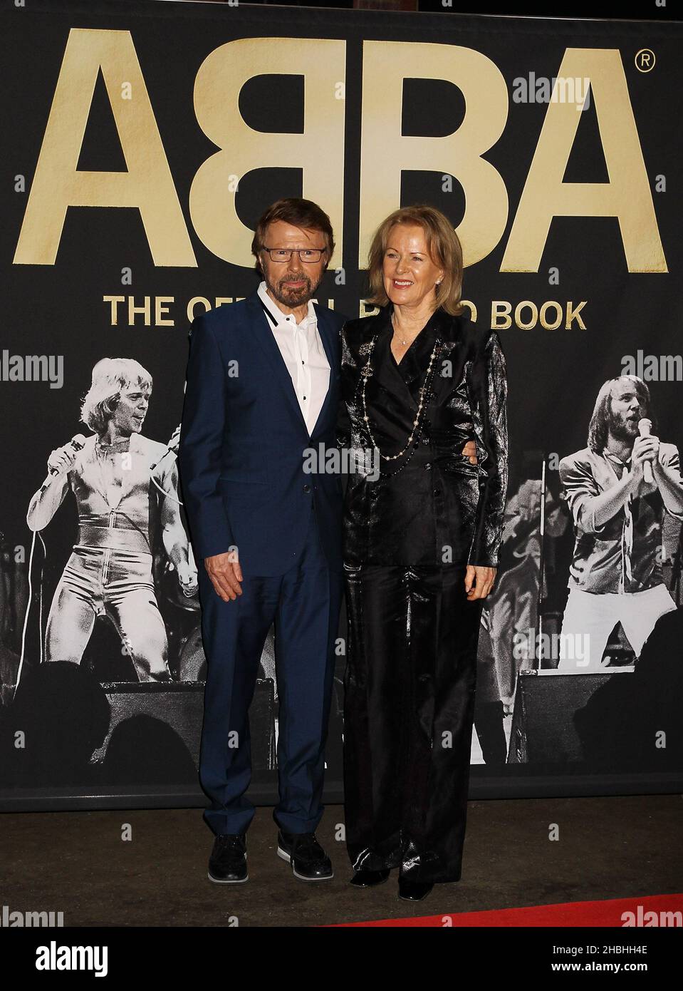 Bjorn Ulvaeus et Anni-Frid Lyngstad d'Abba participant à la sortie officielle du livre photo au Tate Modern, Bankside, Londres. Banque D'Images