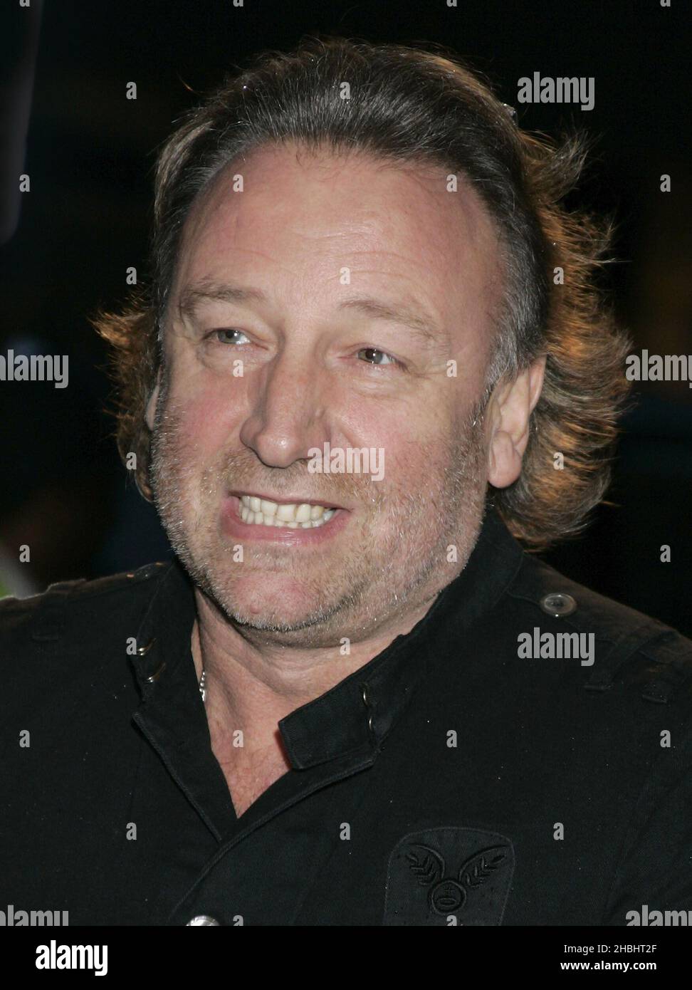 Peter Hook du nouvel ordre arrivant aux Shockwaves NME Awards 2006, au Palais Hammersmith à Londres. Banque D'Images