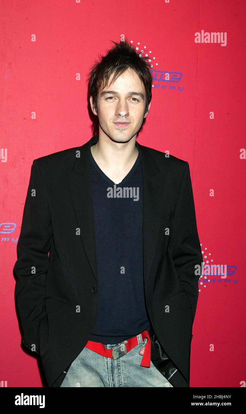 Alistair Griffin, deuxième candidat à la finale de la Fame Academy, à l'Academy de Highgate North London. Banque D'Images