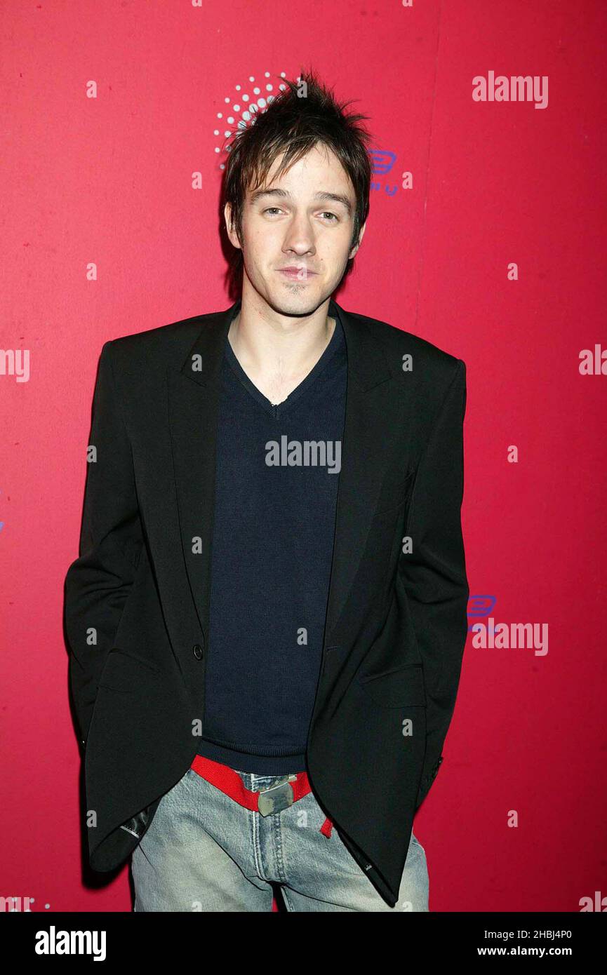 Alistair Griffin, deuxième candidat à la finale de la Fame Academy, à l'Academy de Highgate North London. Banque D'Images