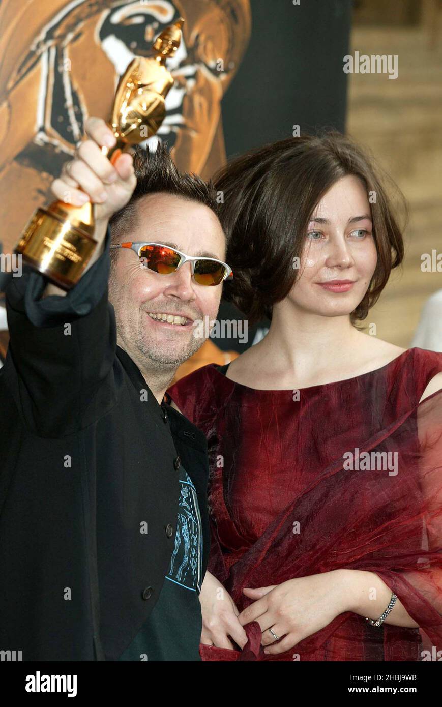 LONDRES - 26 MAI : Nigel Kennedy à la cinquième édition annuelle des « Classical Brit Awards » au Royal Albert Hall le 26 mai 2004 à Londres. Banque D'Images