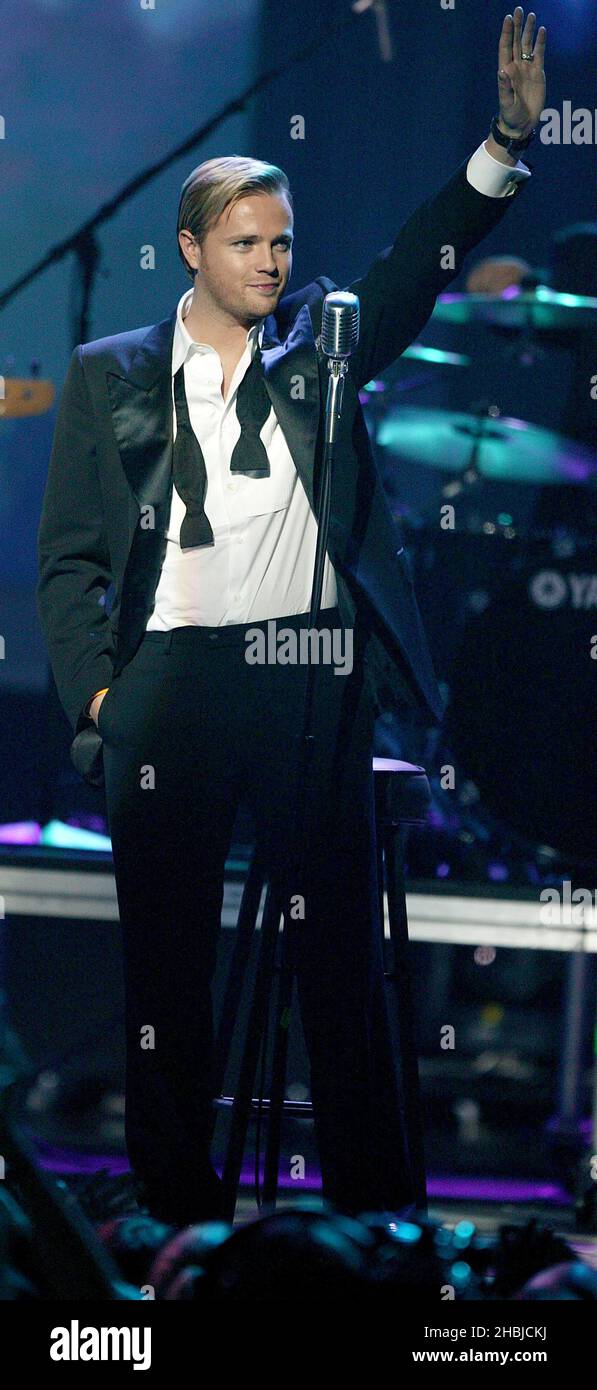 Westlife aux World Music Awards 2004 à Las Vegas, États-Unis. Banque D'Images