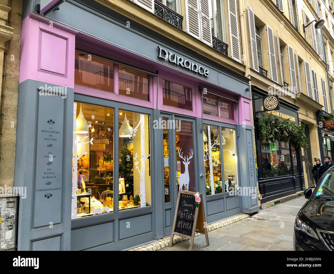 Paris, France, Street Scenes, Row Small Shop fronts, facade bâtiment paris magasin Banque D'Images