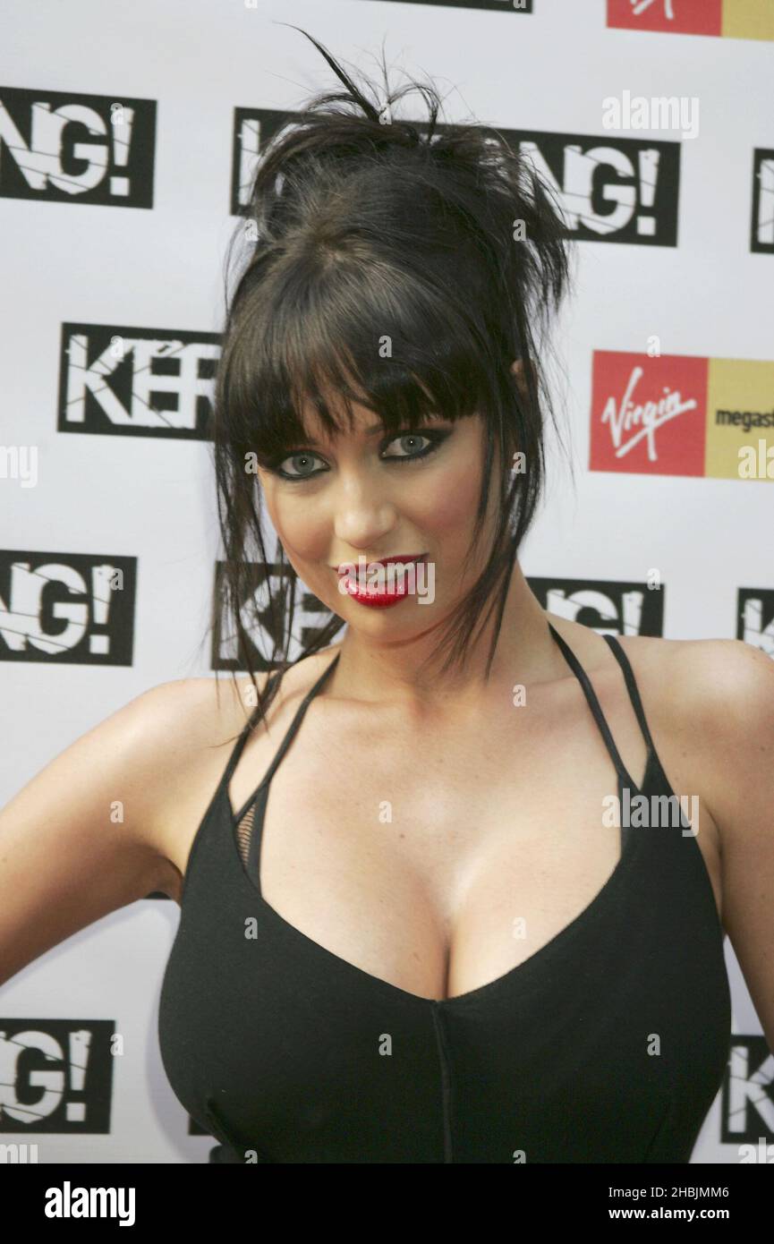 Sophie Howard arrive au Kerrang ! Prix 2005, à la brasserie de Londres. Banque D'Images