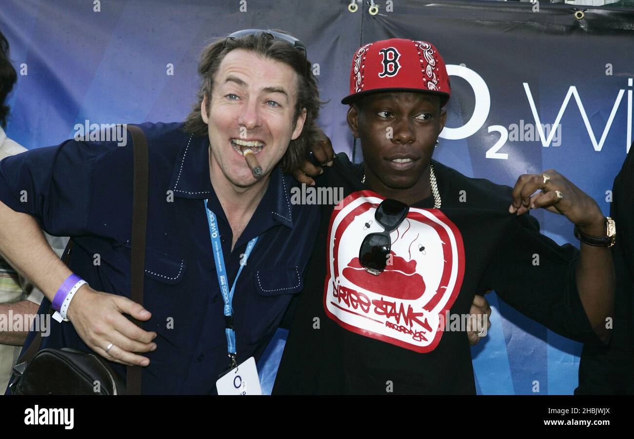 Jonathan Ross et Dizzee Rascal. Banque D'Images