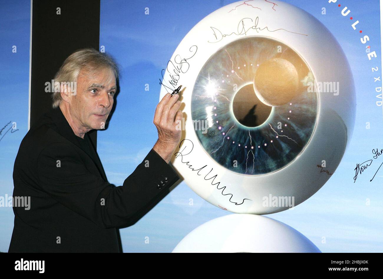 Rick Wright de Pink Floyd assiste. Banque D'Images