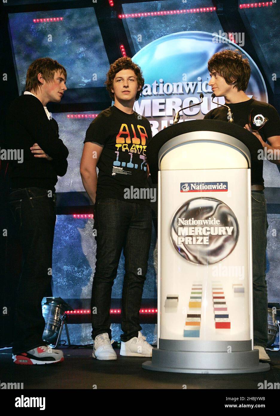 Arctic Monkeys assistez au prix national du mercure 2006 au Grosvenor House Hotel - Londres. Divertissement Banque D'Images Arctic Monkeys assistez au prix national du mercure 2006 au Grosvenor House Hotel - Londres. Divertissement Banque D'Images