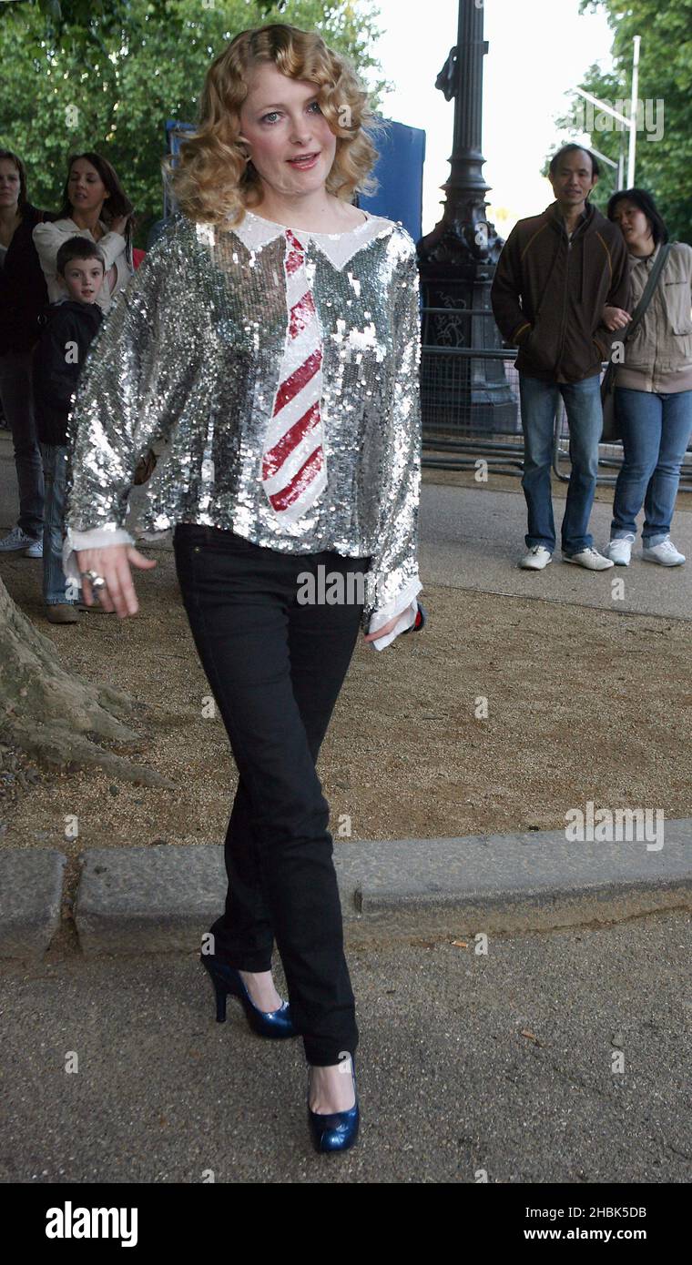 Alison Goldfrapp participe au lancement de l'exposition « All Tomorrow's Pictures », à l'Institut des arts contemporains du centre de Londres, le 30 mai 2007. Banque D'Images