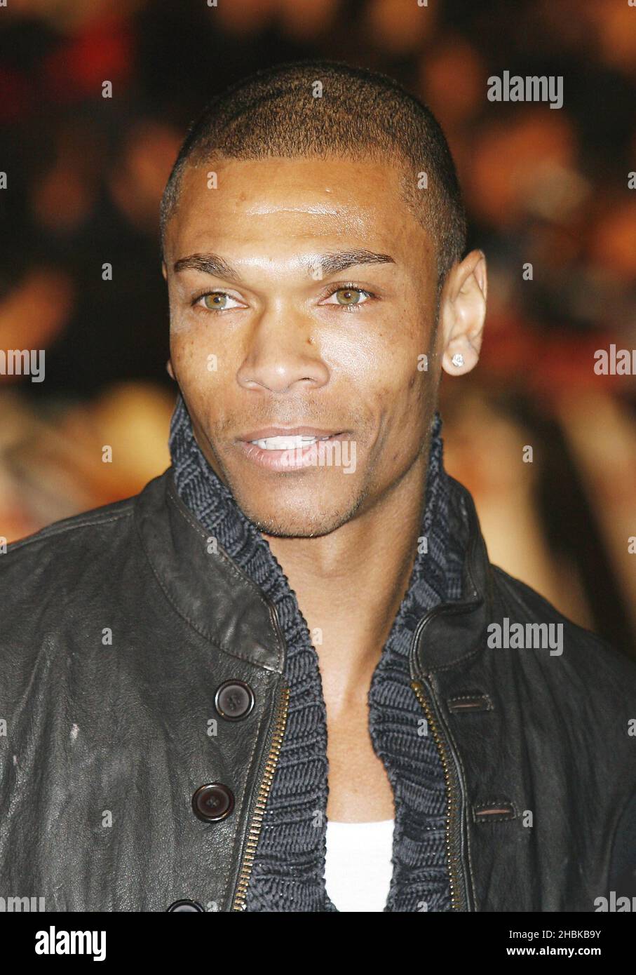 Marcus Bent arrive pour la première britannique de Rambo au vue West End, Londres. Banque D'Images