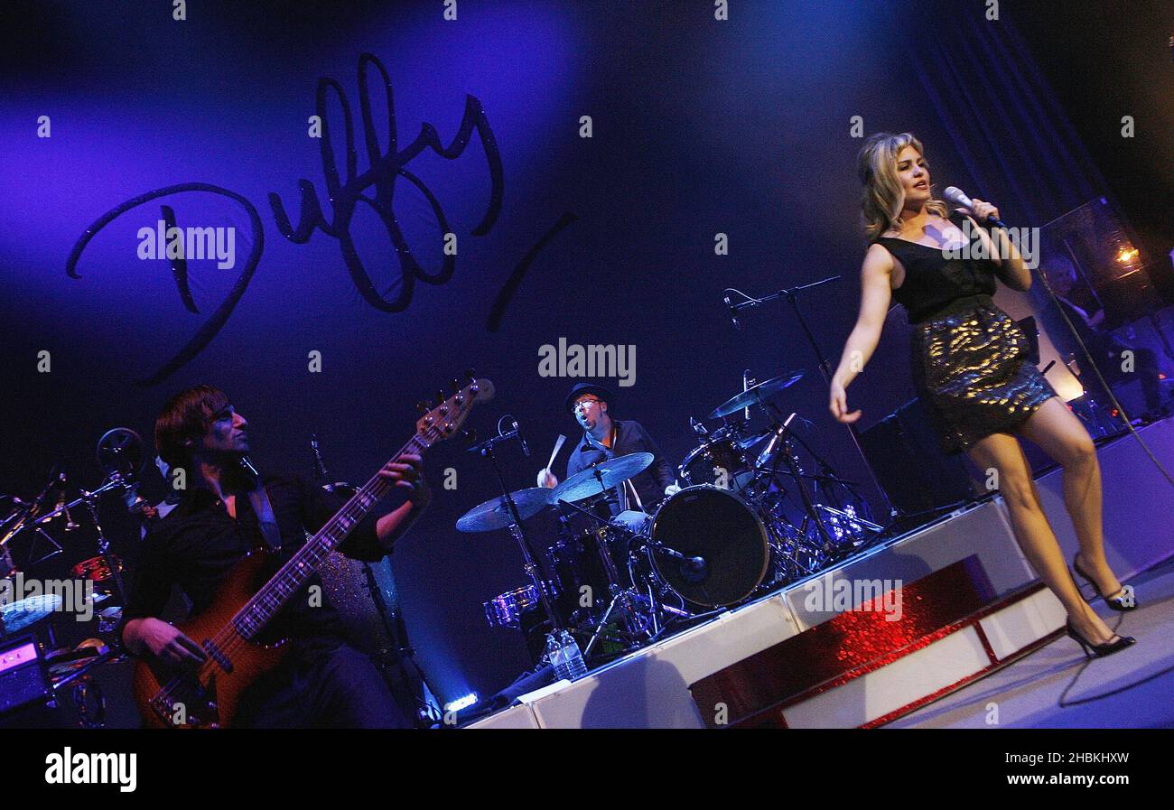 Duffy se produit en concert au Carling Ademy Brixton de Londres. Banque D'Images