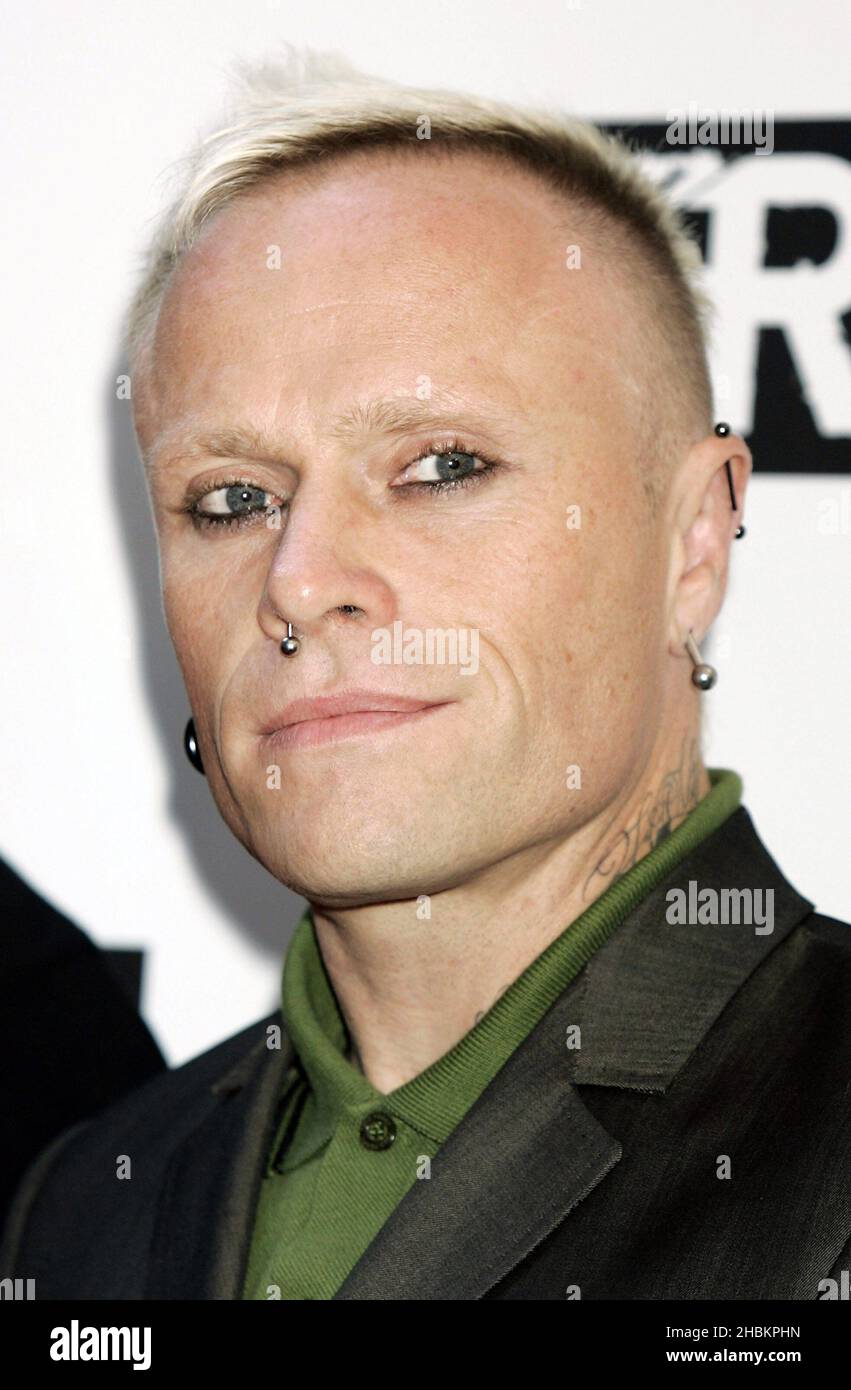 Keith Flint de Prodigy arrive aux Kerrang Awards à la Brasserie de Londres. Banque D'Images