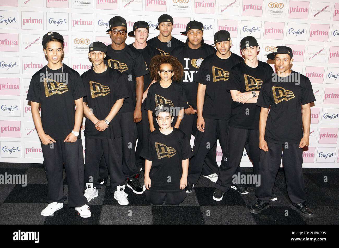 La diversité arrive aux Comfort Prima High Street Fashion Awards à Battersea Evolution à Londres. Banque D'Images