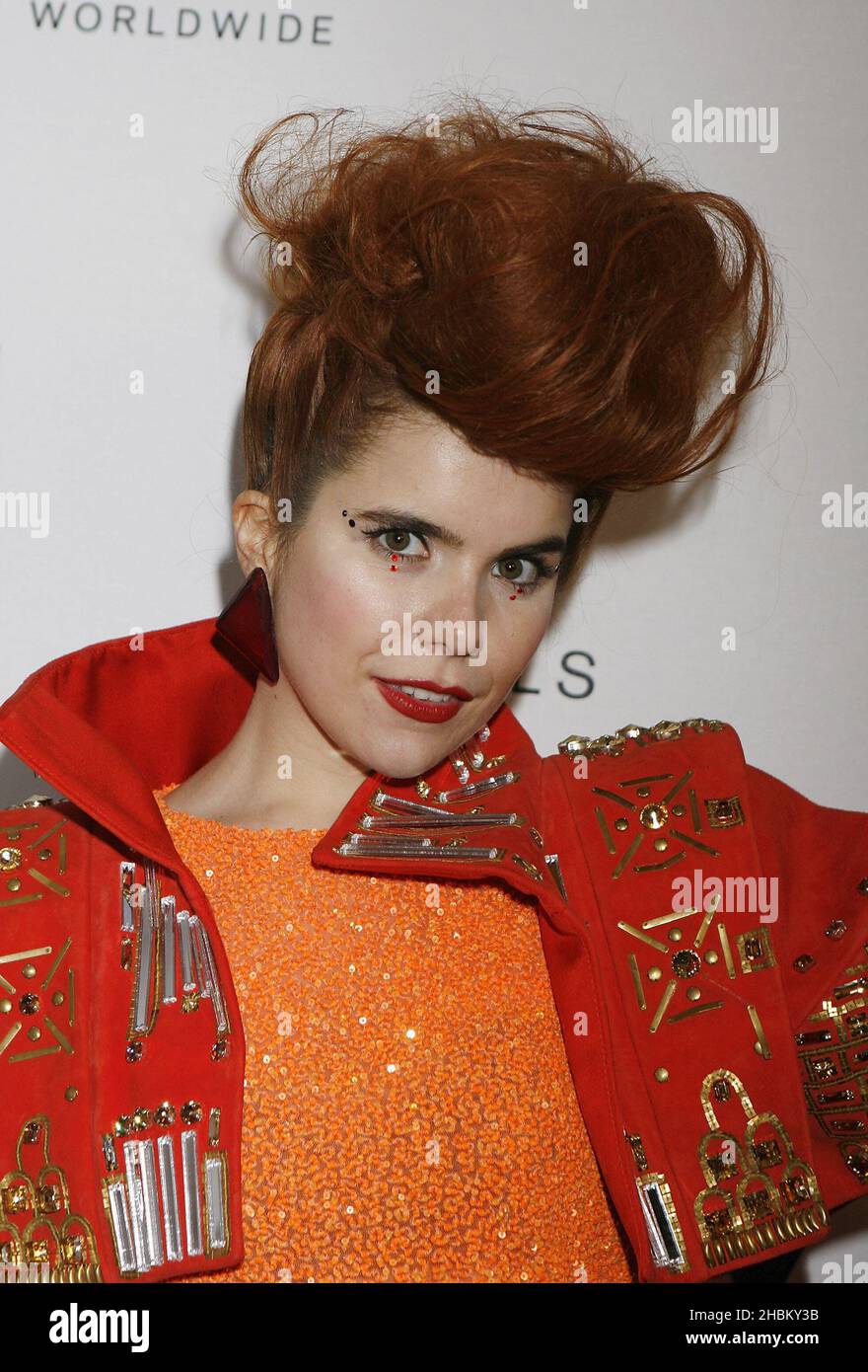 Paloma Faith arrive à son lancement d'album à l'Orchid, Londres, le 9,2009 décembre. Banque D'Images