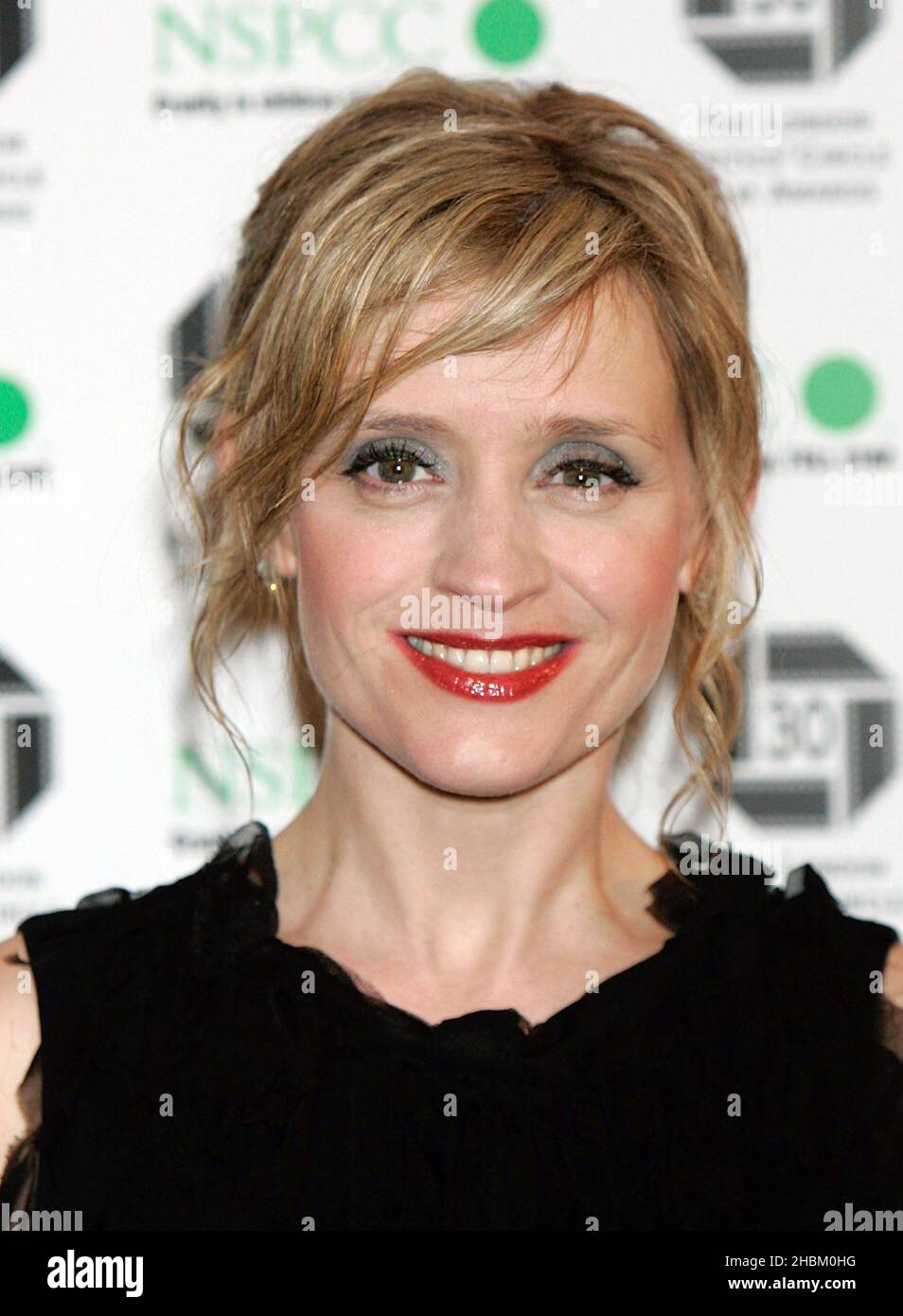 Anne-Marie Duff arrive aux London Criticss' Circle film Awards au Landmark Hotel, Londres. Banque D'Images