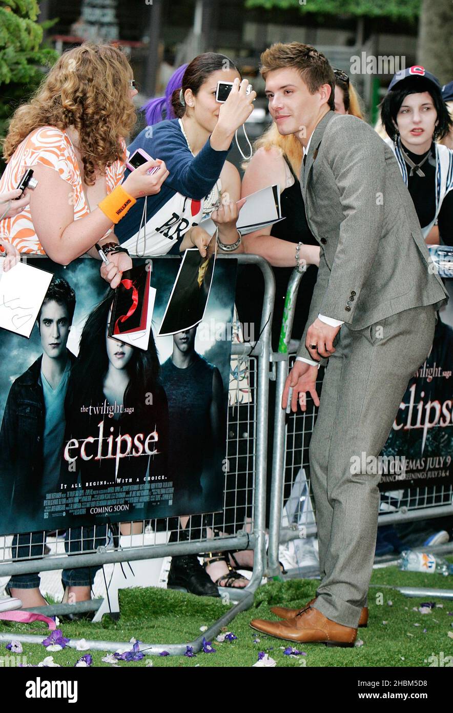Xavier Samuel arrive au Twilight Saga Eclipse Premiere à l'Odeon, Leicester Square, Londres. Banque D'Images Xavier Samuel arrive au Twilight Saga Eclipse Premiere à l'Odeon, Leicester Square, Londres. Banque D'Images