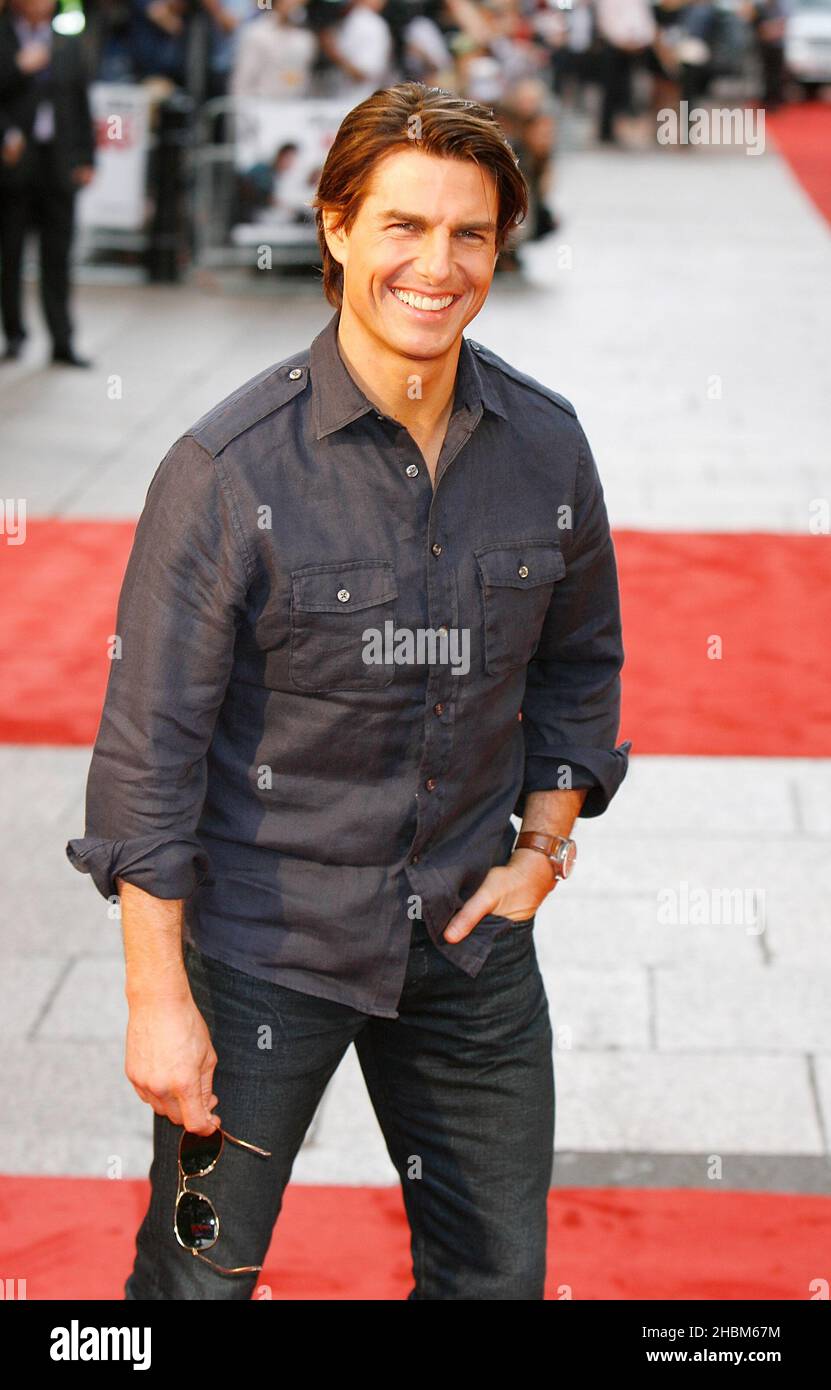 Tom croisière au Knight and Day Premiere au cinéma Odeon de Leicester Square, dans le centre de Londres. Banque D'Images