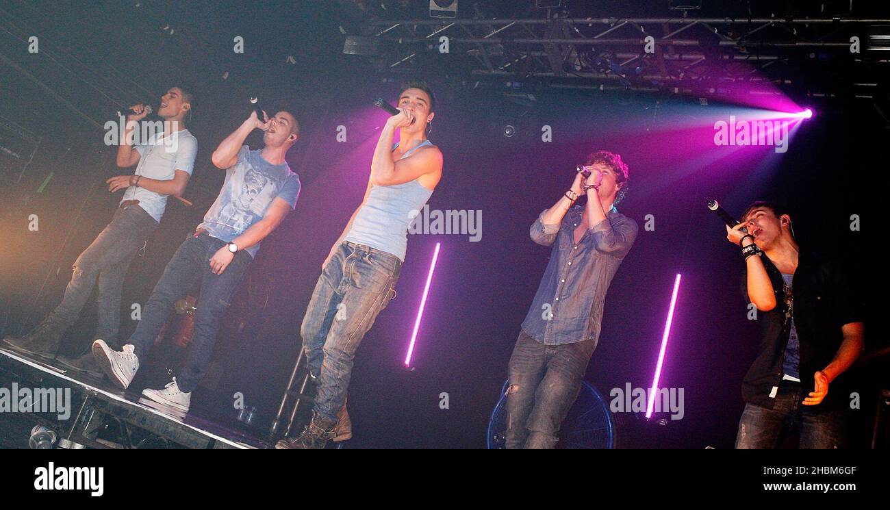 The Wanted Perform au G-A-y Heaven à Londres. Banque D'Images