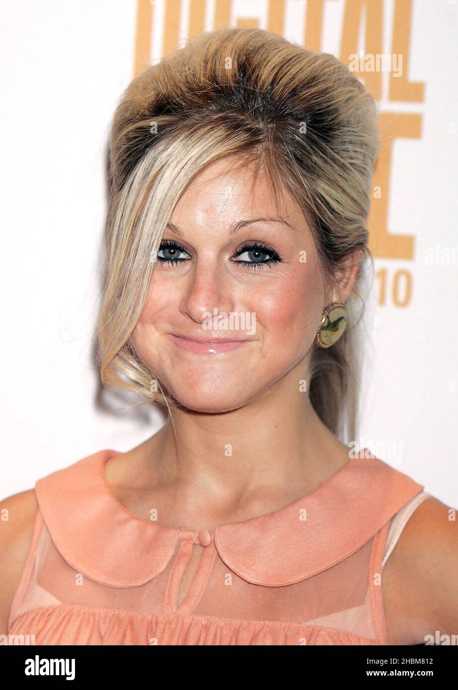 Nikki Grahame arrive aux BT Digital Awards au Roundhouse le 30 septembre 2010. Banque D'Images