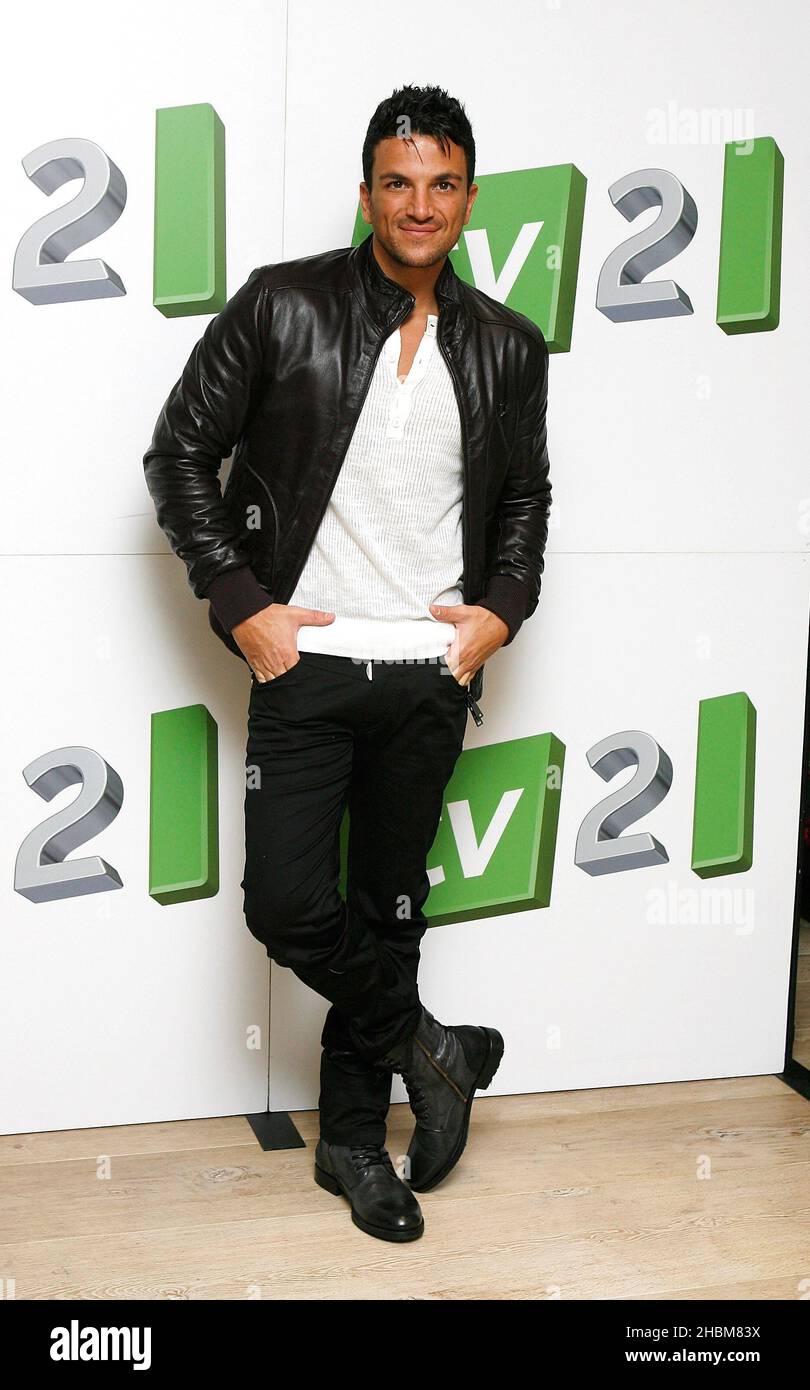 Peter Andre lance une nouvelle série de Peter Andre - le prochain chapitre.ITV, à l'hôtel Soho, Londres Banque D'Images