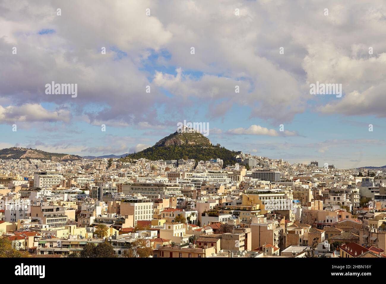 Colline de Lycabette, vue de plaka Athènes Banque D'Images