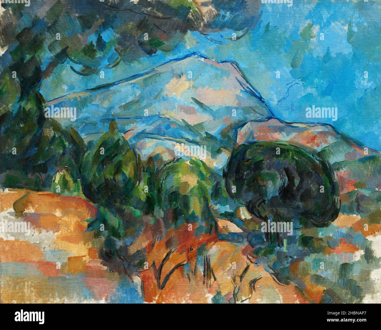 Mont Sainte victoire (env.1904) par Paul Cézanne. Banque D'Images