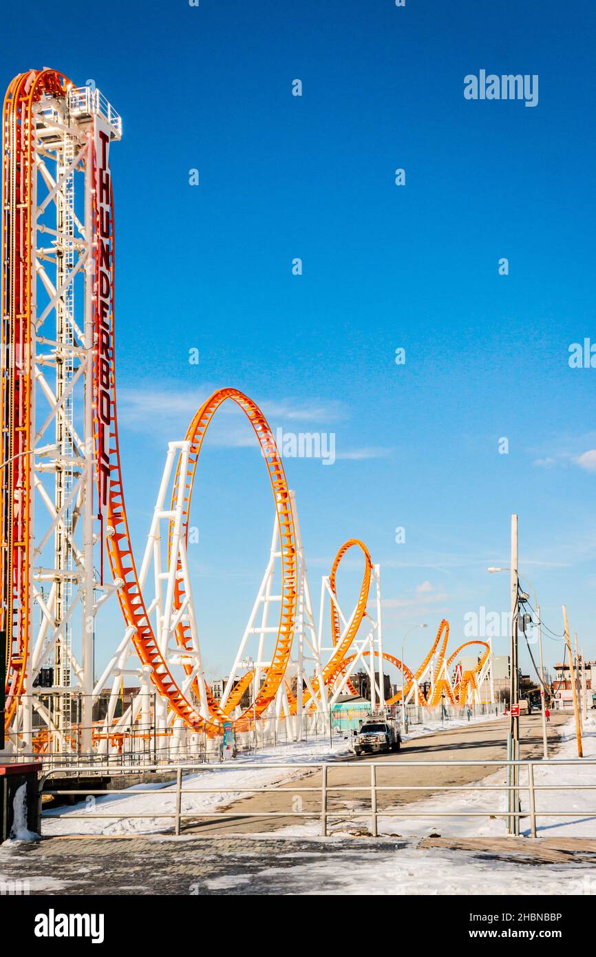 Au parc de loisirs Luna Park Funfair à Coney Island New York Banque D'Images