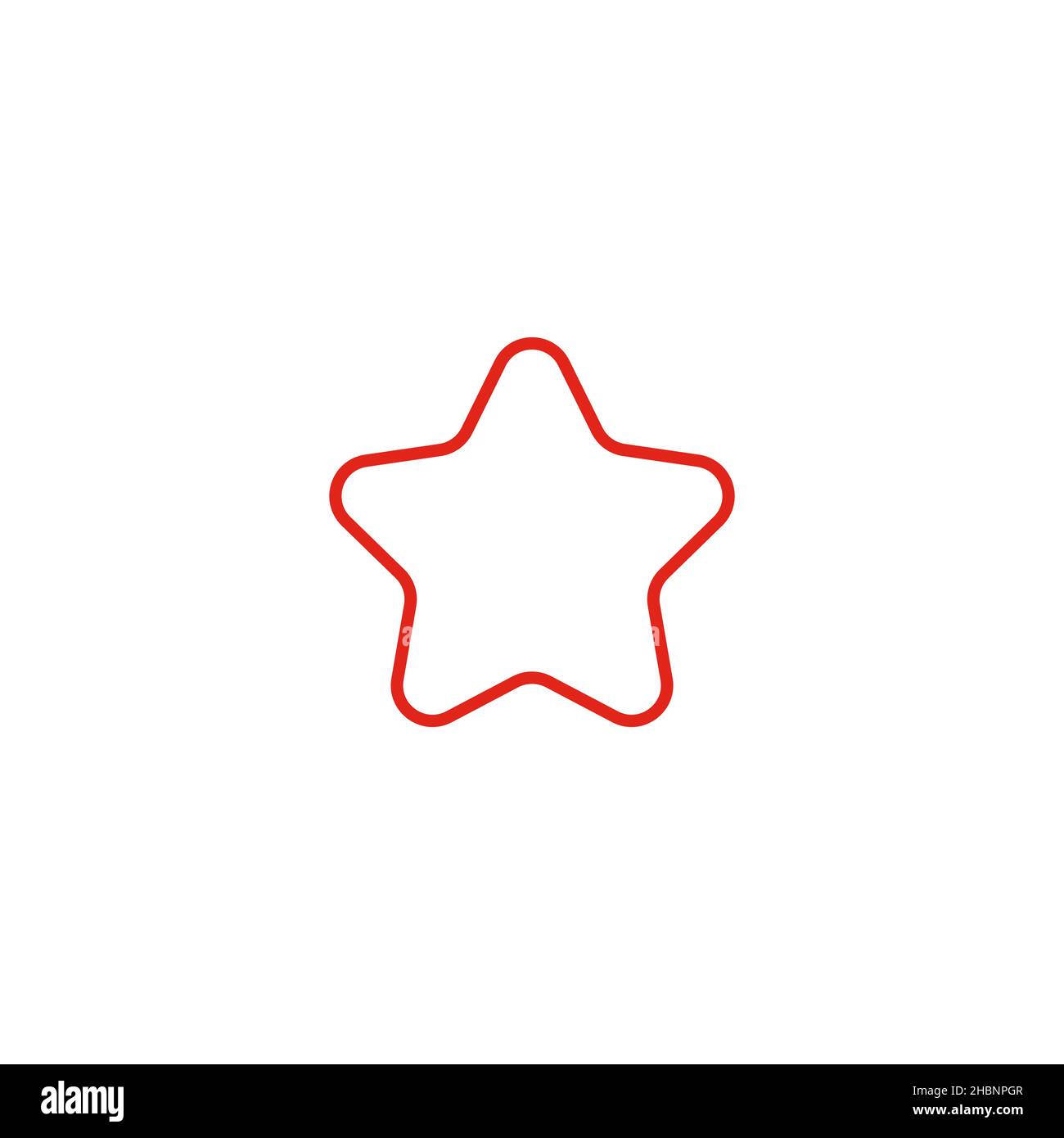 Icône de la ligne d'étoile de fidélité.Points bonus.Symbole du programme de remise.Élément de conception de qualité.Icône en forme d'étoile de fidélité de style linéaire.Contour modifiable.Vecteur Illustration de Vecteur