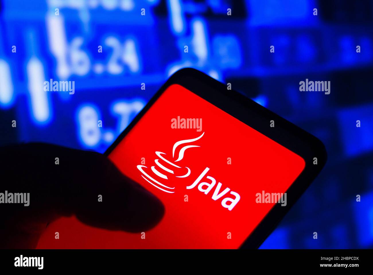 Brésil.20th décembre 2021.Dans cette illustration, le logo Java s'affiche sur un smartphone.Crédit : SOPA Images Limited/Alamy Live News Banque D'Images