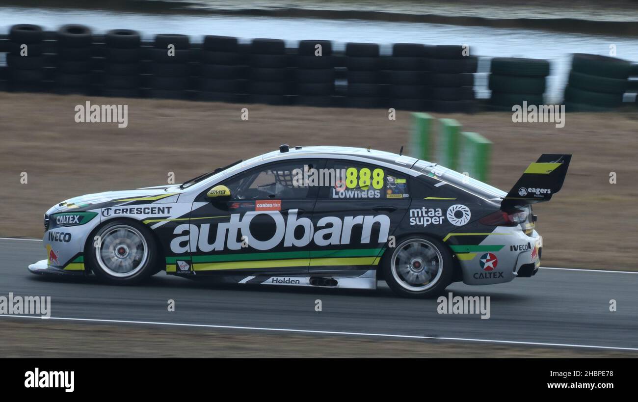 Craig Lowndes V8 Supercars à Willowbank QLD Banque D'Images