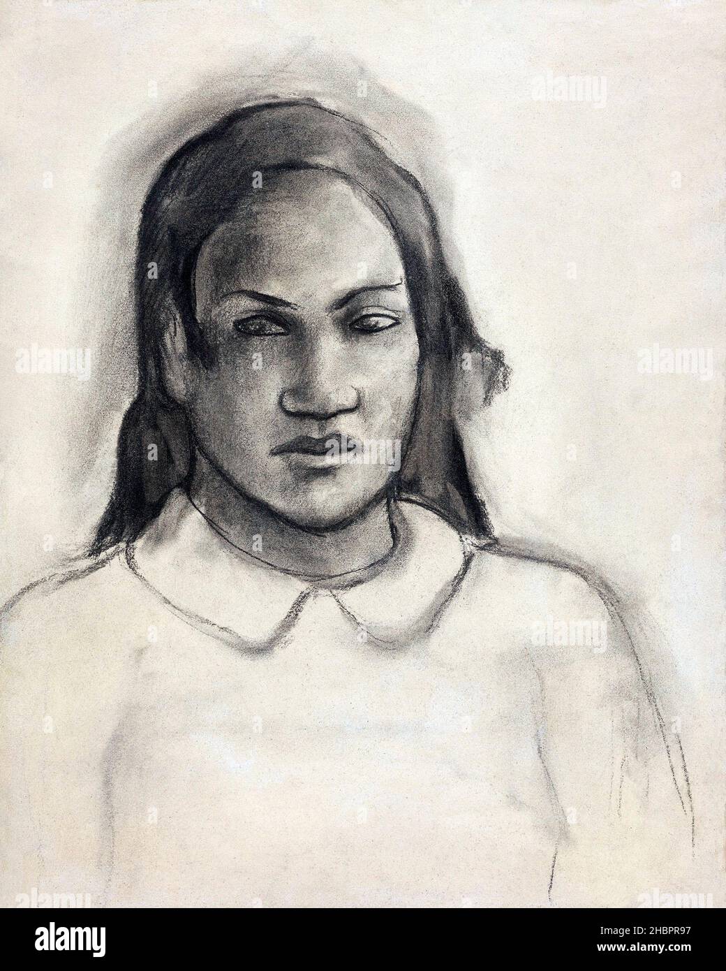 Portrait de Tehamana (env.1891-1893) par Paul Gauguin. Banque D'Images