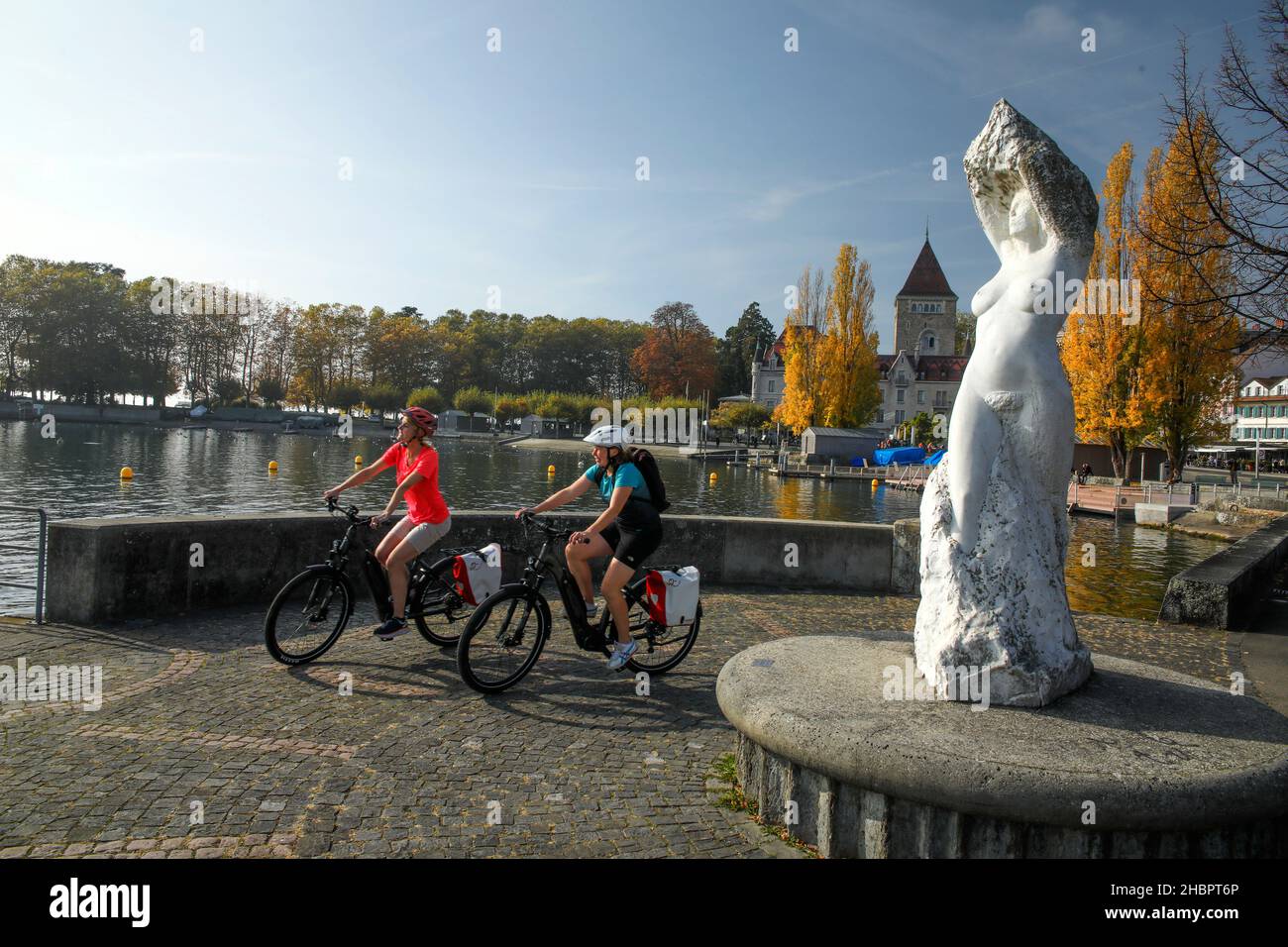 Volefahrerinnen à Lausanne - Ouchy VD Banque D'Images