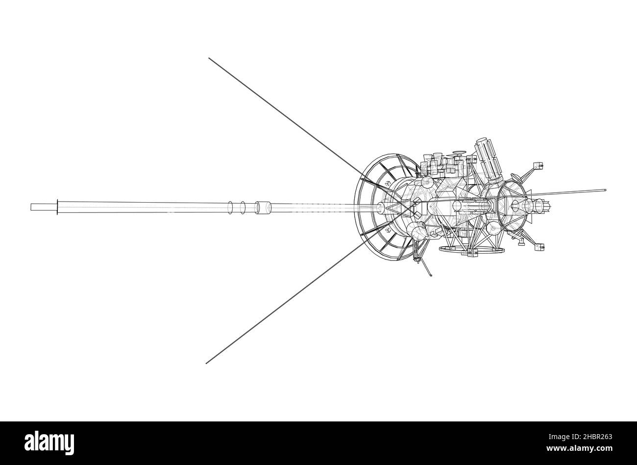 Présentation du concept de satellite de communication Banque D'Images