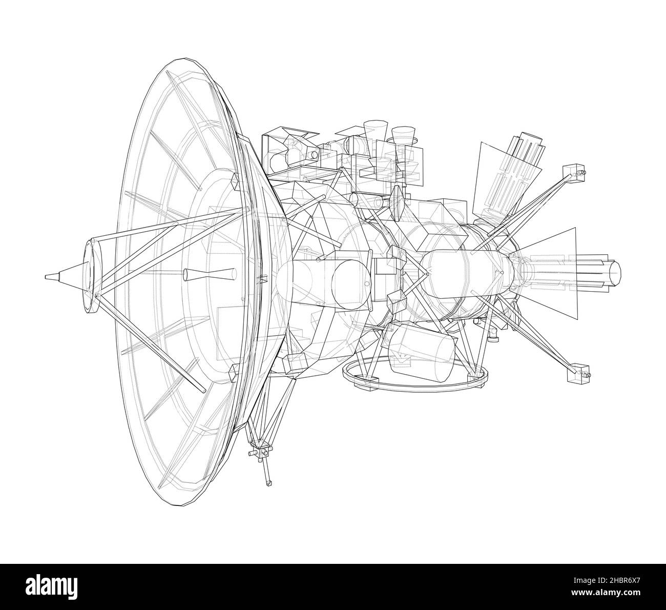Présentation du concept de satellite de communication Banque D'Images