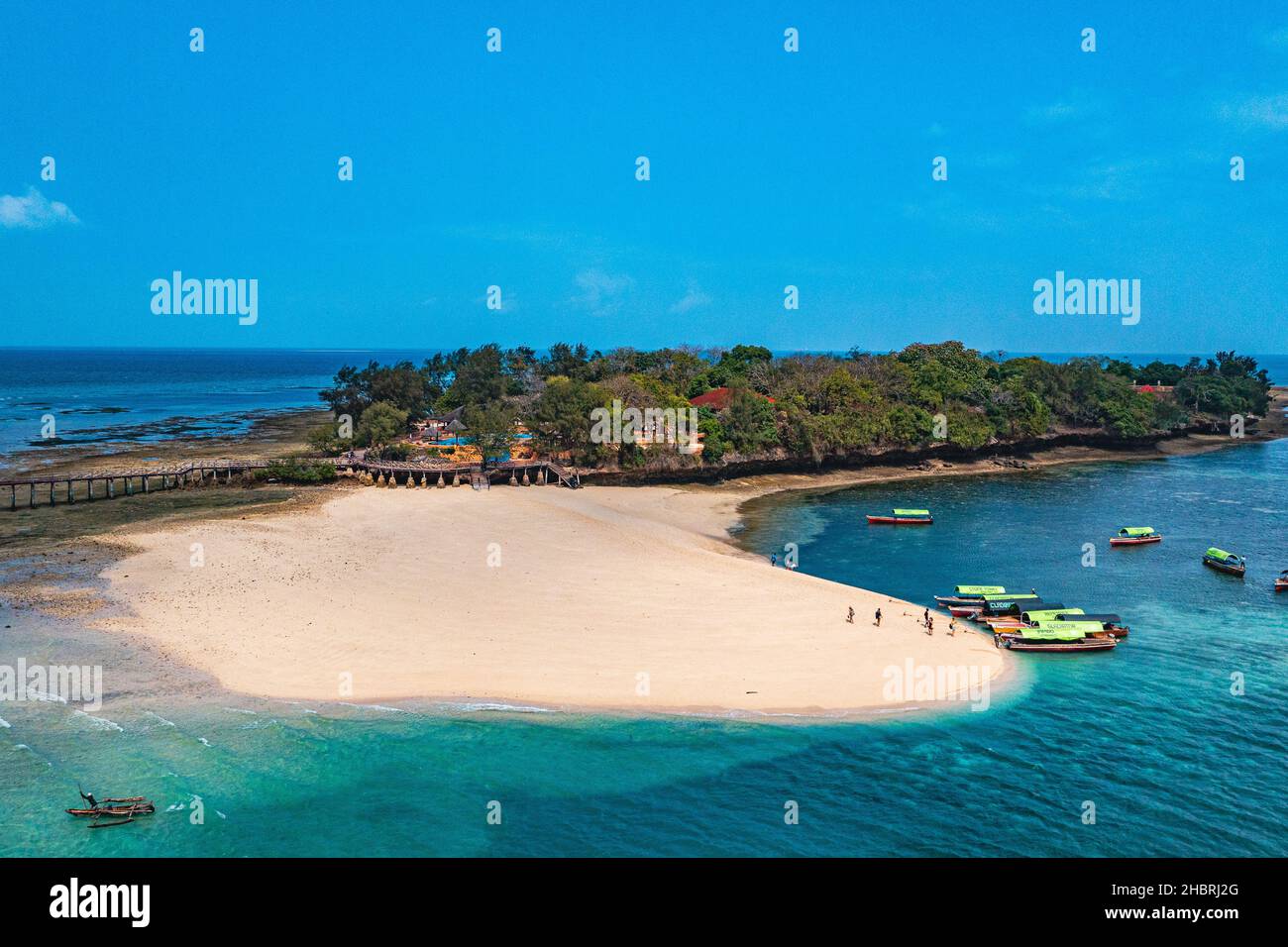 Île pénitentiaire à Zanzibar, Tanzanie Banque D'Images