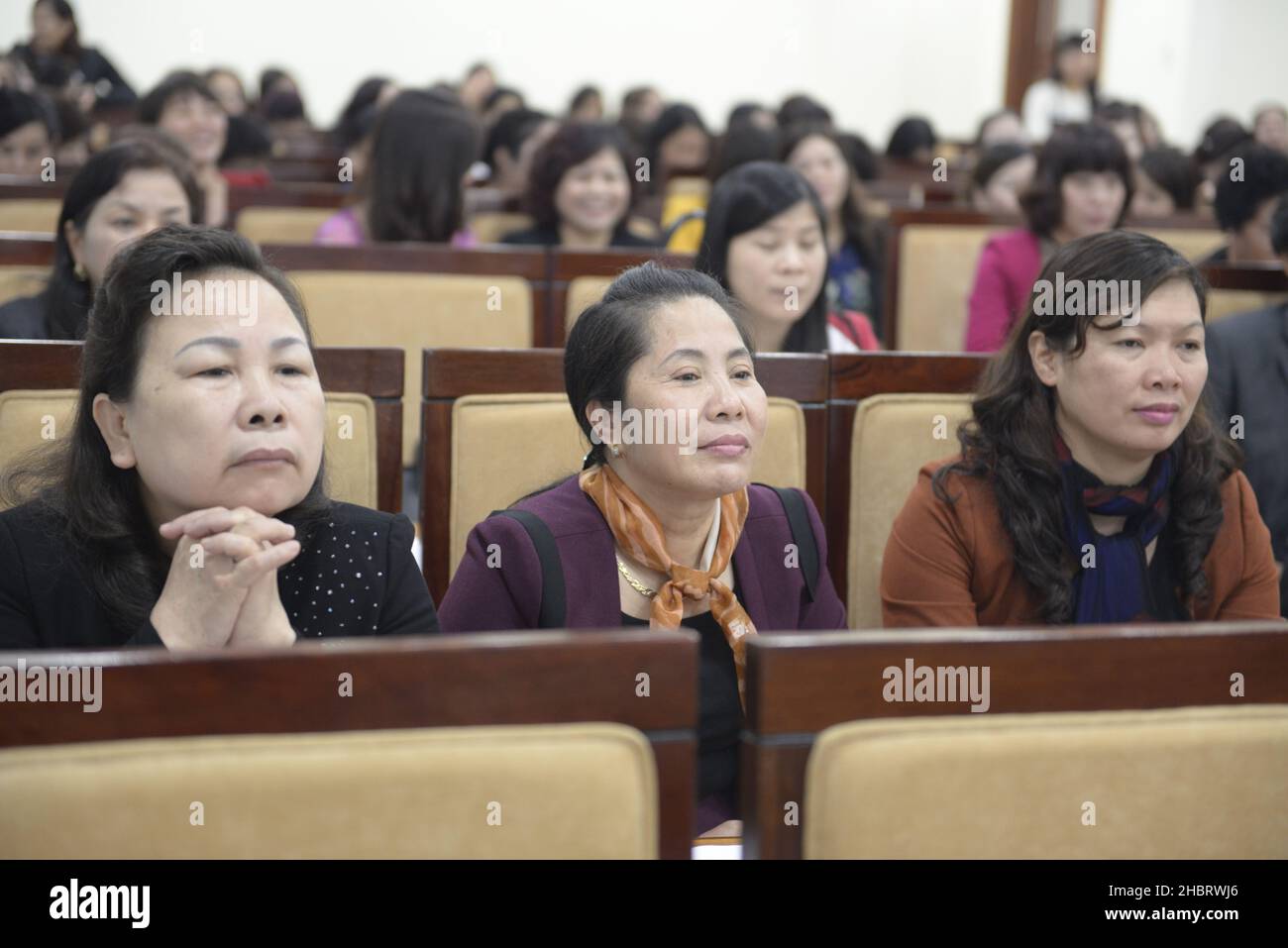 2010s Vietnam: Séminaire de la Journée internationale de la femme pour les femmes entrepreneurs ca.2 mars 2014 Banque D'Images