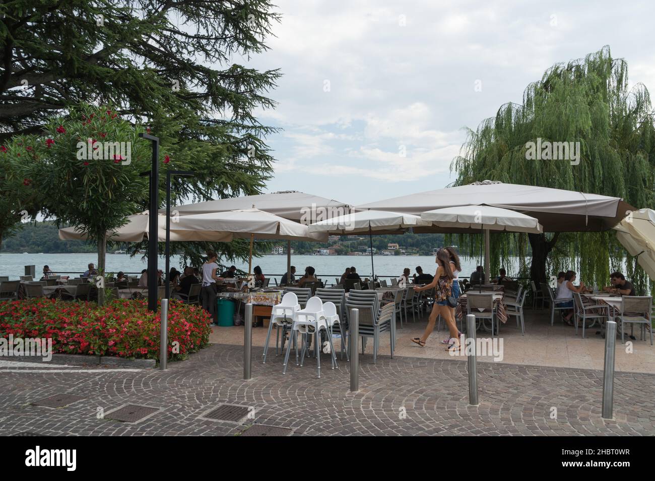 Lac Zanardelli, Lac de Garda, Salo', Lombardie, Italie,Europe Banque D'Images