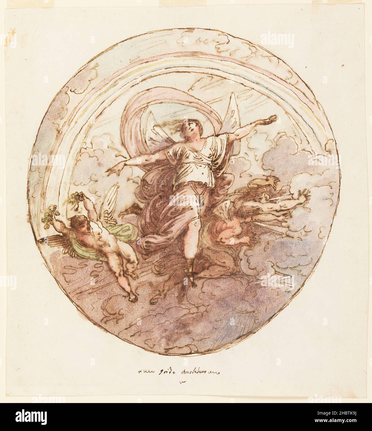 Felice Giani - Design plafond représentant l'Arc-en-ciel et de l'Iris Banque D'Images