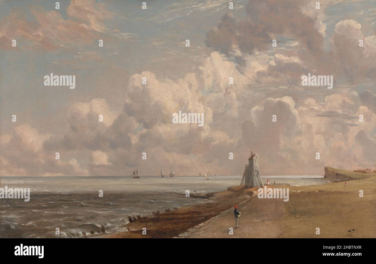 Harwich, le phare bas et Beacon Hill - 1820c.- huile sur toile 50,8 x 33 cm - gendarme John Banque D'Images