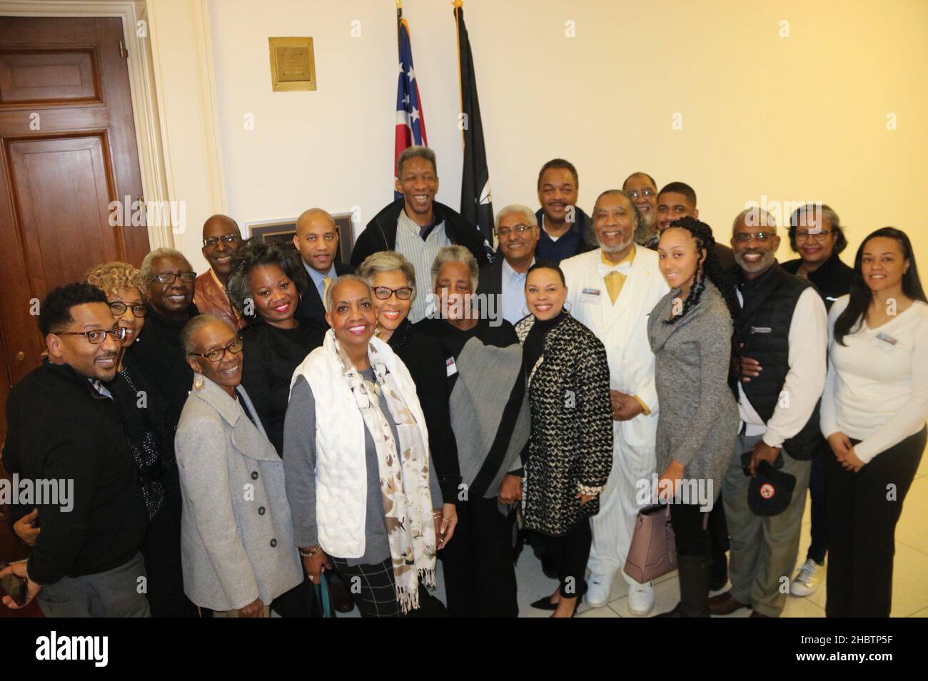 Joyce Beatty, membre du Congrès, avec des dirigeants du District 3 du Congrès de l'Ohio, au Black Caucus National Black leadership Summit. CA.4 février 2020 Banque D'Images