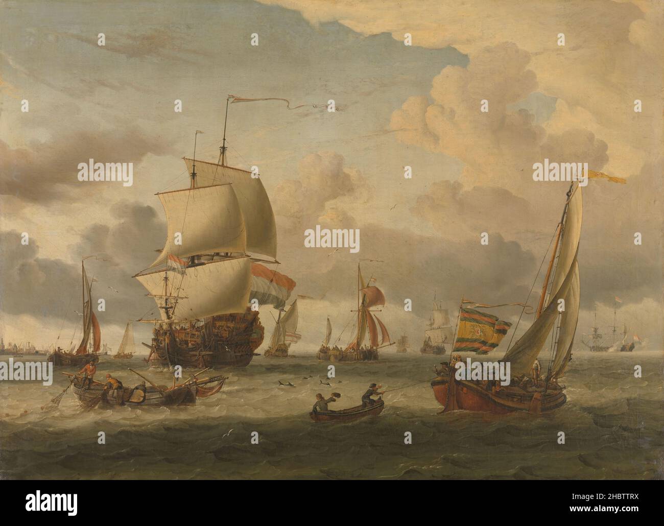 Il discorso di Enkhuizen - 1654 1708 - huile sur toile 86 x 117,5 cm - Storck Abraham Banque D'Images