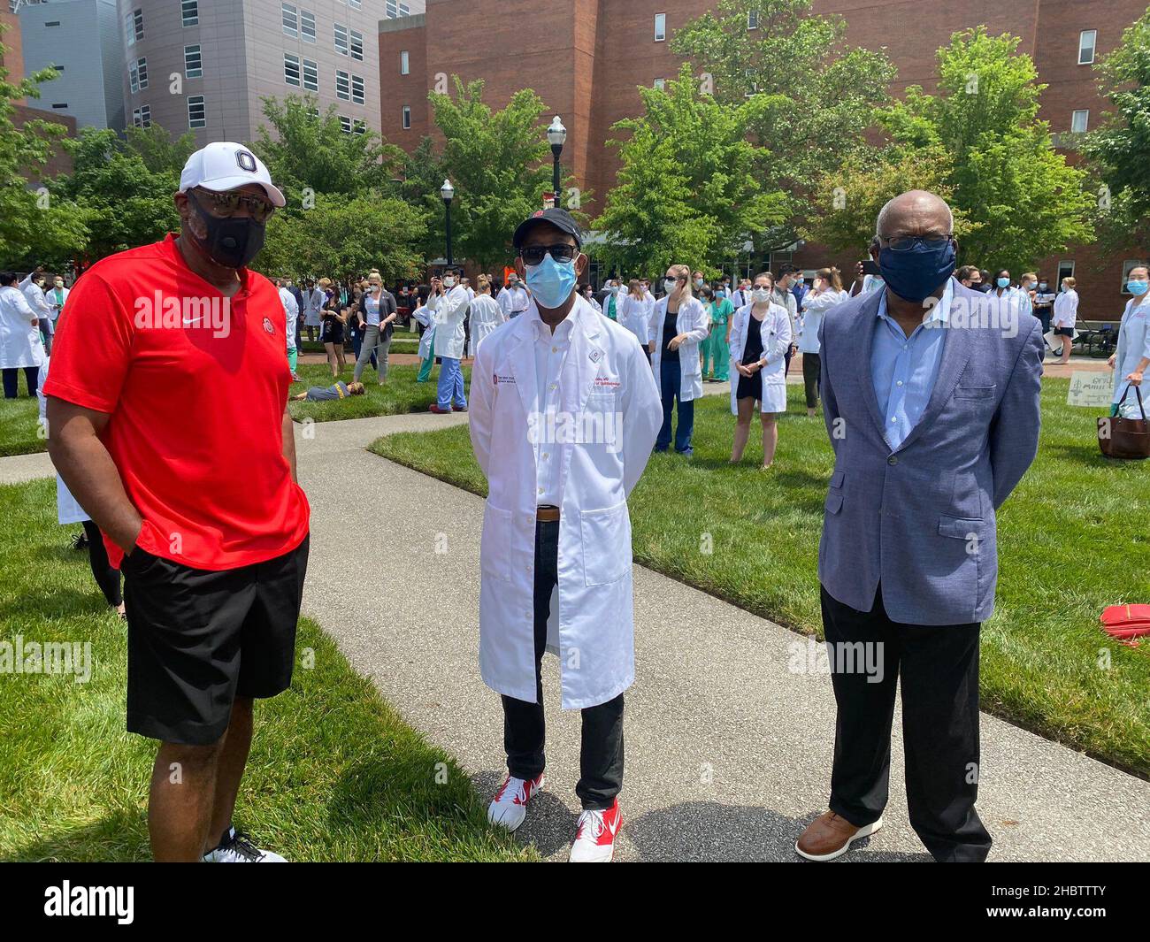 White Coats for Black Lives se rallie à Columbus, Ohio, Californie.5 juin 2020 Banque D'Images