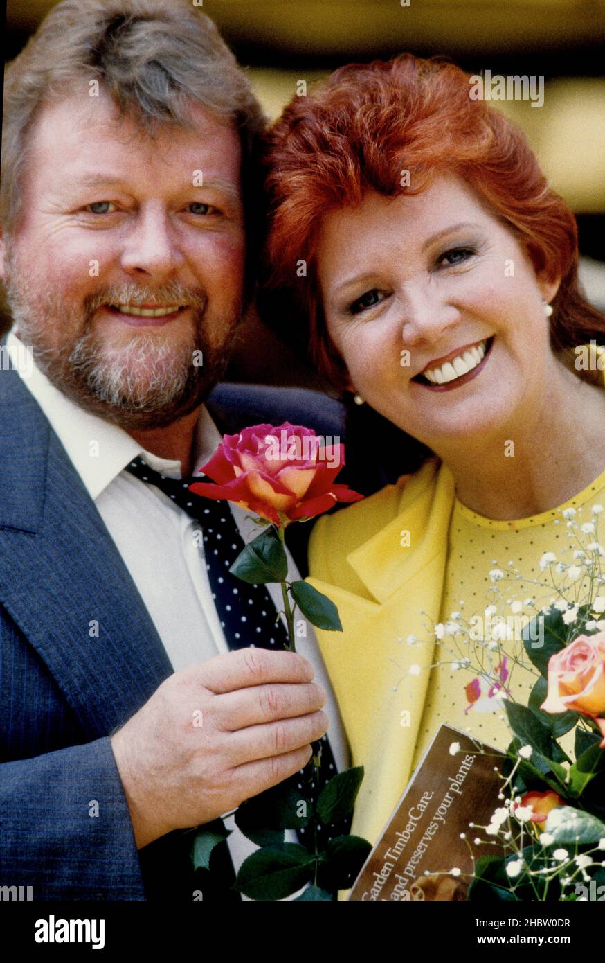 Cilla Black et son mari Bobby Willis 1989 Banque D'Images