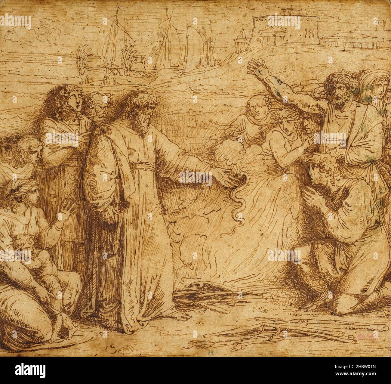 Felice Giani - Miracle de Saint Paul Banque D'Images