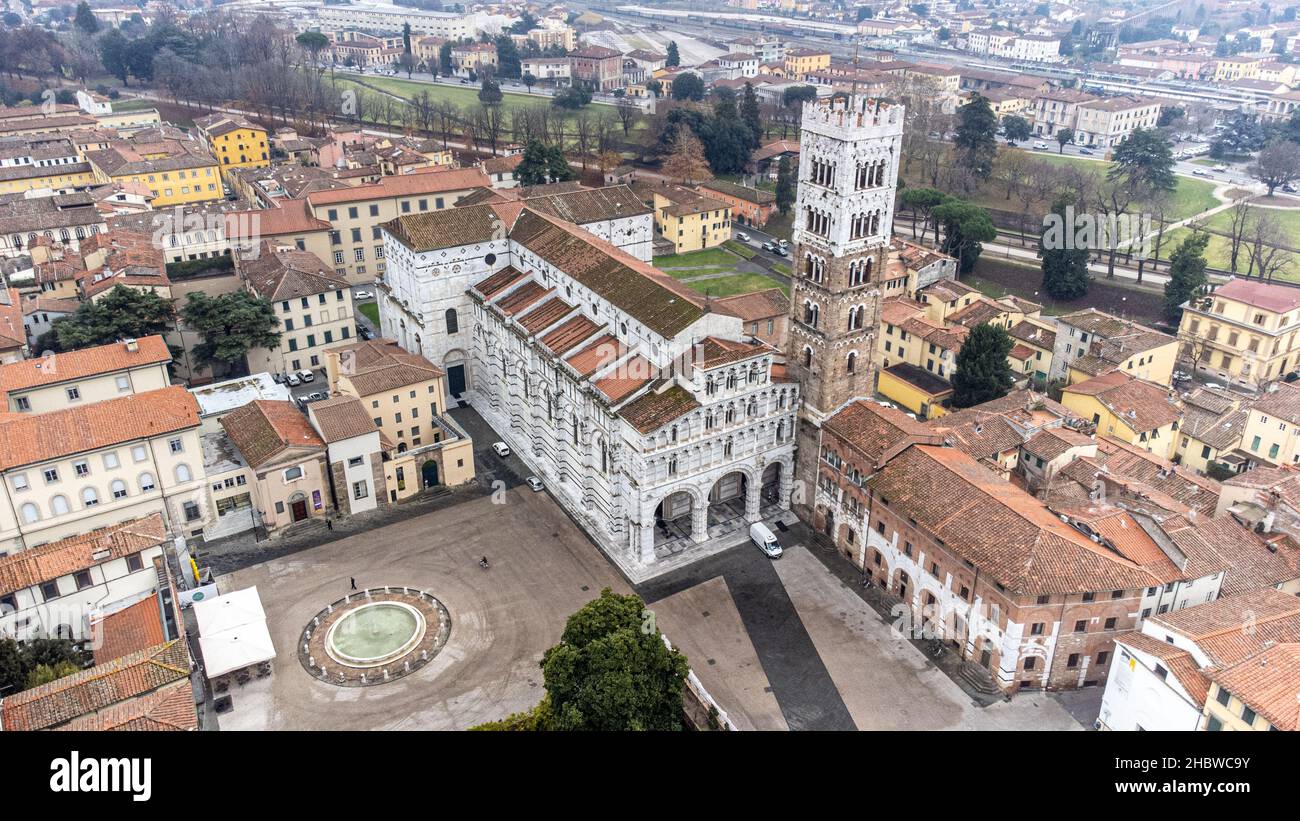 Duomo di San Martino de Lucques, Italie Banque D'Images